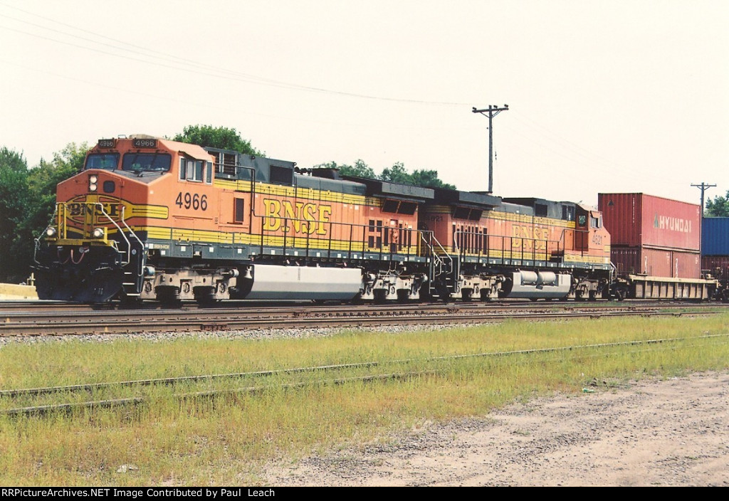 Westbound stack train